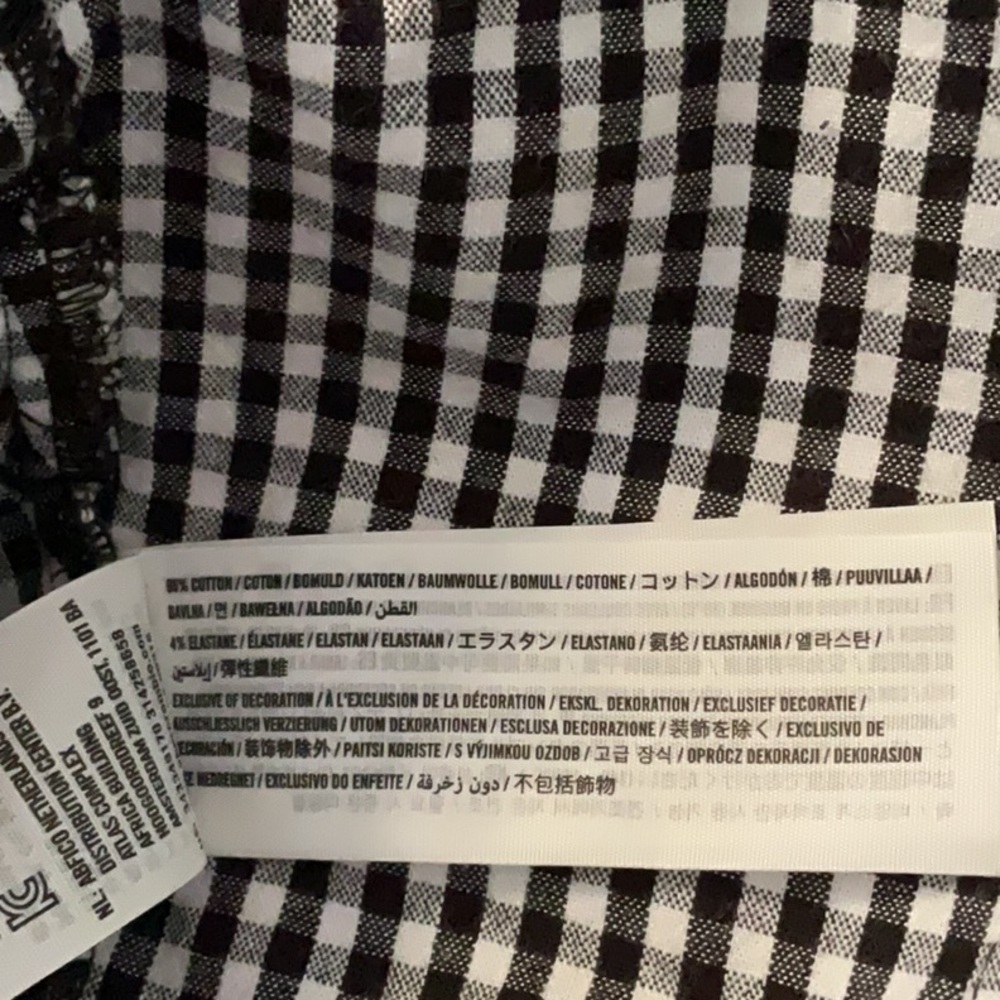 HOLLISTER WOMENS FITTED MINI CHECKERED SKIRT SZ XS - Picture 11 of 11